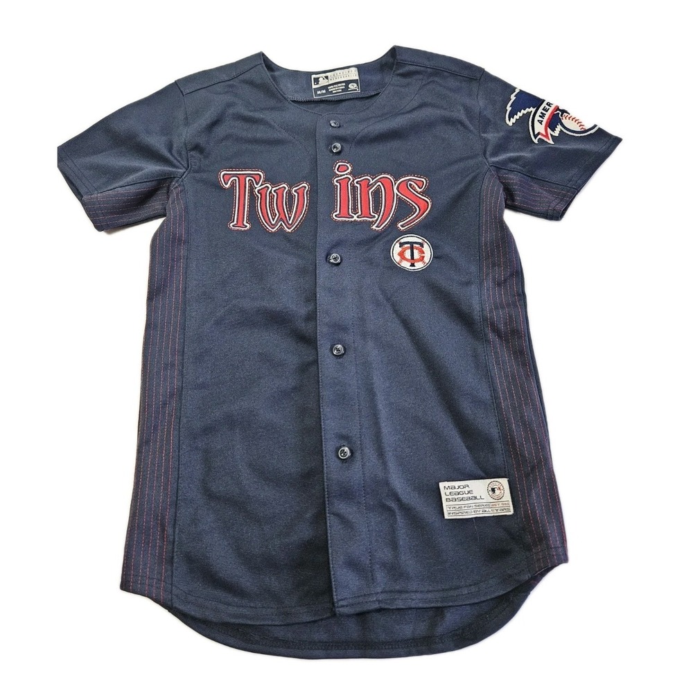 Vintage Youth Minnesota Twins MLB Baseball Jersey Youth M #33 Morneau